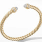 Silver/Gold cable bracelet 3mm-5mm